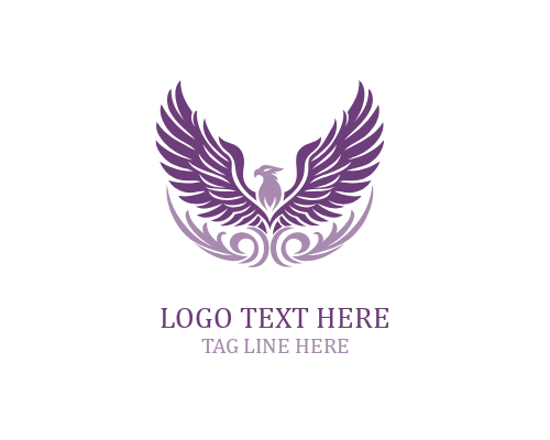 Eagle Laurel Crest Logo