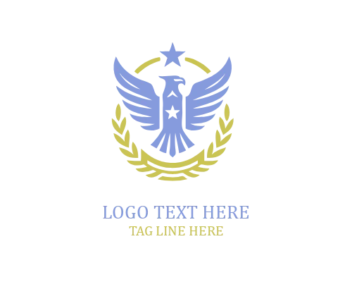 Eagle Monogram Crest Logo