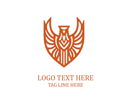 Eagle Shield Crest Logo logo template preview