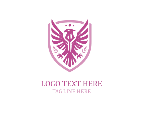  Eagle Shield Silhouette Logo