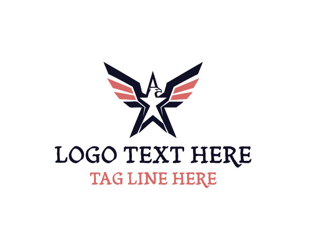 Eagle Star Sky Mark Logo logo template preview