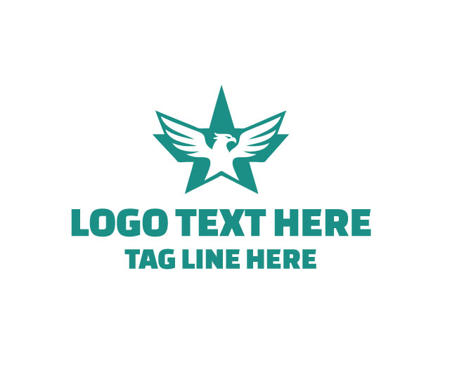 Eagle Star Sky Wave Logo logo template preview