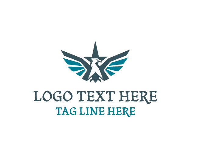 Eagle Star Skyline Bird Logo logo template preview