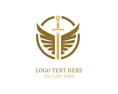 Eagle Sword Shield Logo
