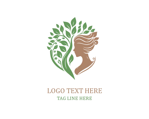 Earth Alignment Woman Tree Logo