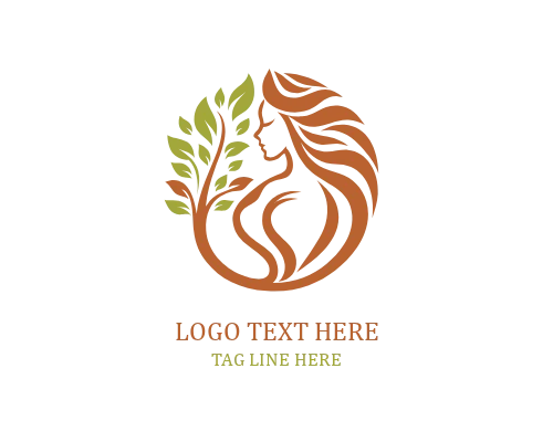 Earth Care Woman Tree Logo