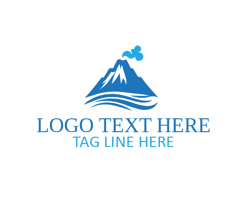 Earth Core Volcano Logo