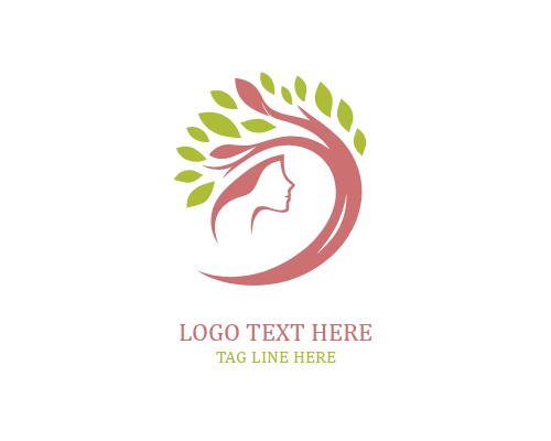 Earth Hug Woman Tree Logo
