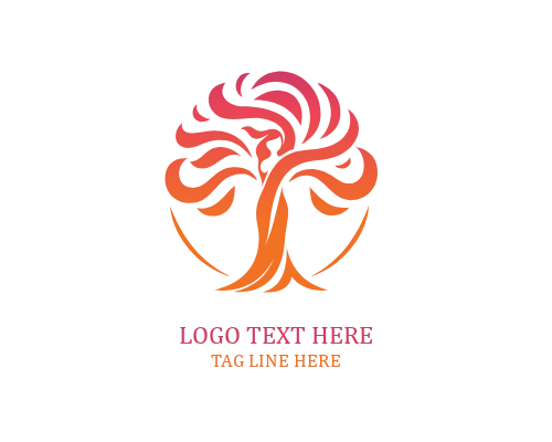 Earth Vision Woman Tree Logo