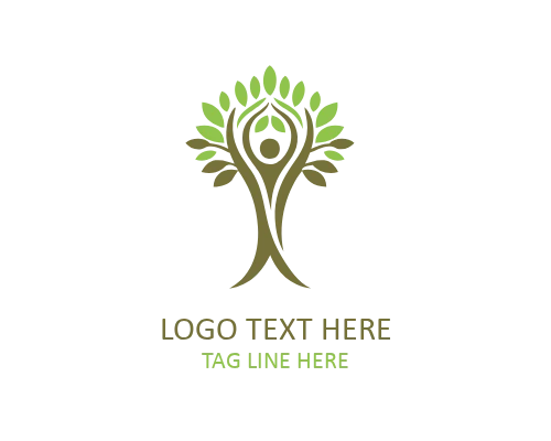 Earthcenter Human Tree Logo