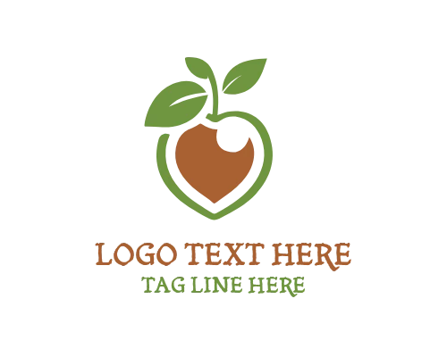 Eco avocado Fruit Logo for Sustainable Food Branding