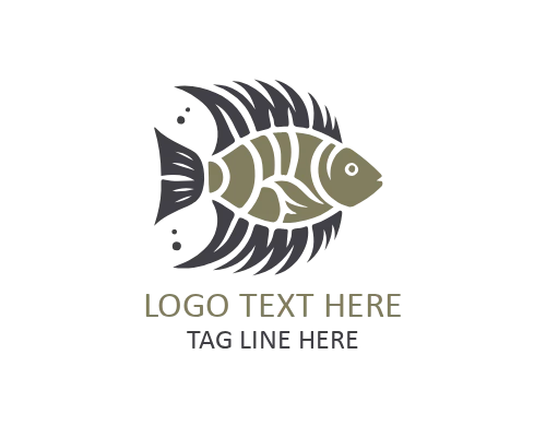 Eco Balance Tropical Fish Flat Logo