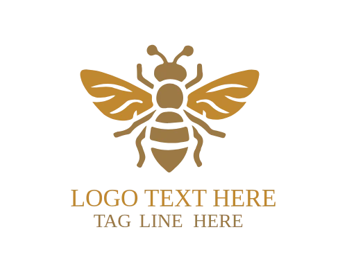 Eco Bee Logo with Leaf for Sustainable and Green Brands