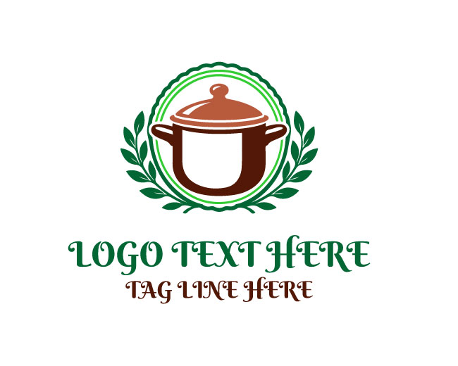 Eco Bowl Emblem Restaurant Logo