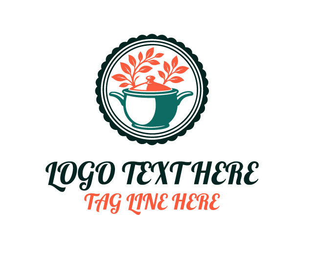 Eco Bowl Floral Restaurant Logo