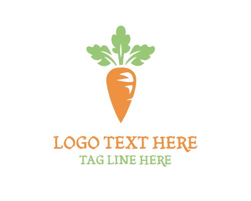 Eco Carrot Logo for Sustainable Food Branding