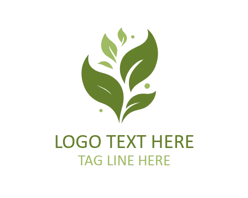 Eco Circle Leaf Logo