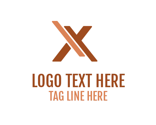 Eco Clean Letter X Logo