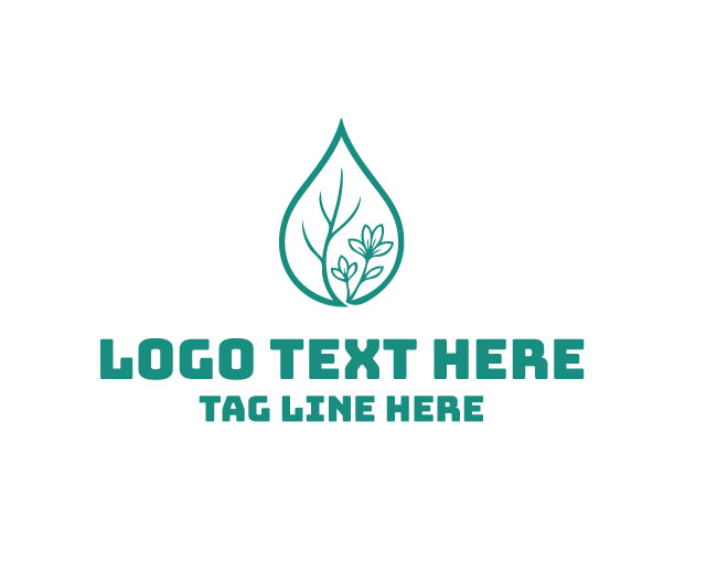  Eco Drop Leaf Logo