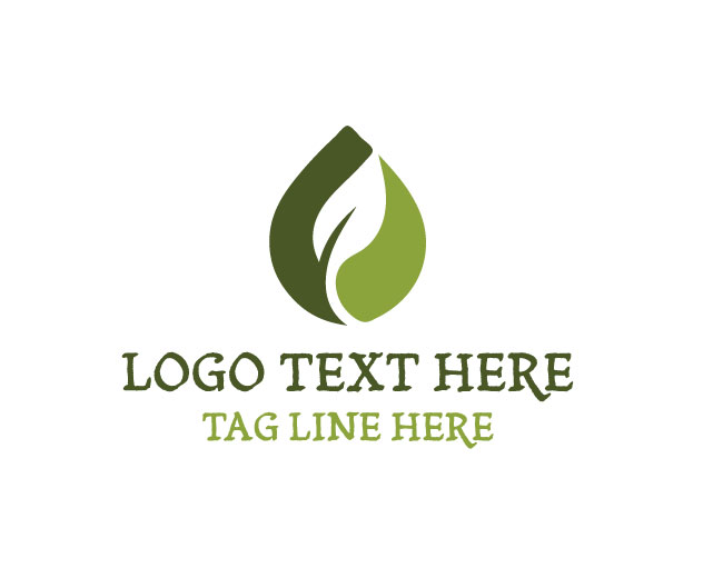 Eco Drop Leaf Logo
