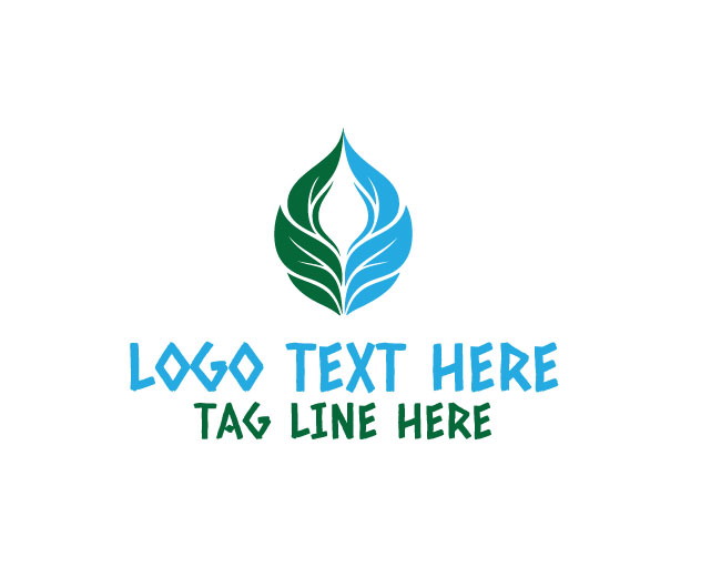  Eco Drop Nature Water Logo