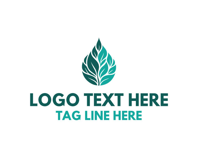 Eco Drop Water Logo