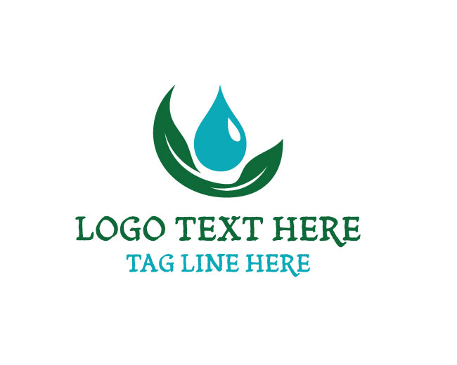 Eco Drop Wave Logo