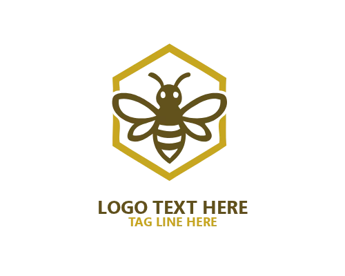 Eco Farm Honey Bee Logo