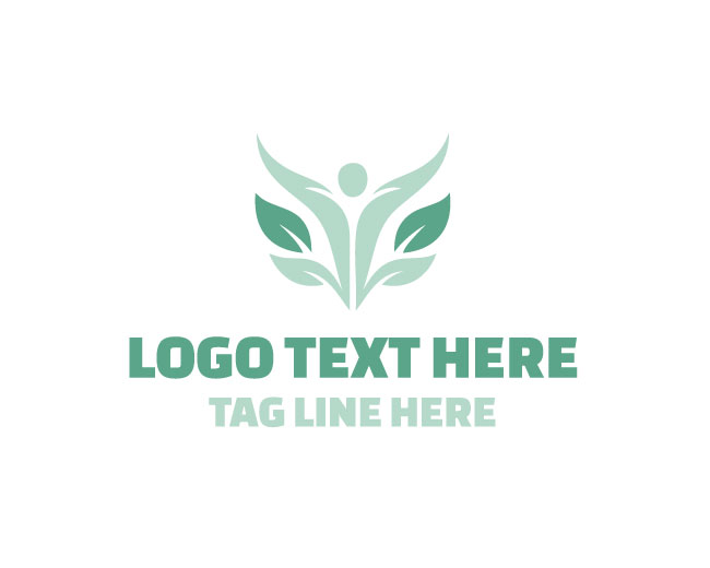 Eco Female Body Balance Design Logo