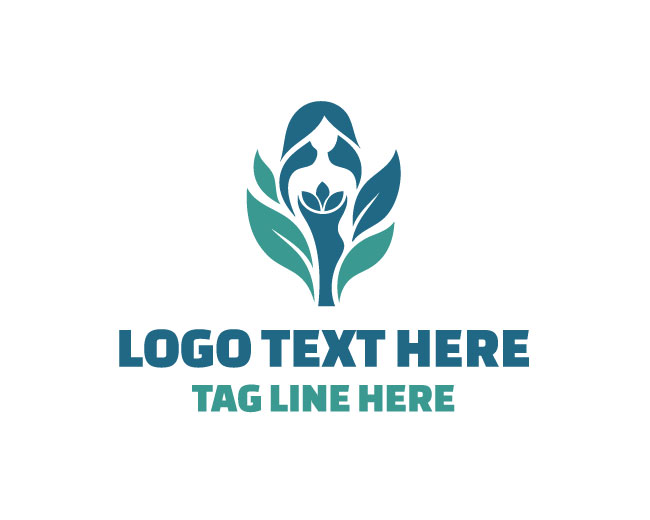 Eco Female Body Feminine Logo