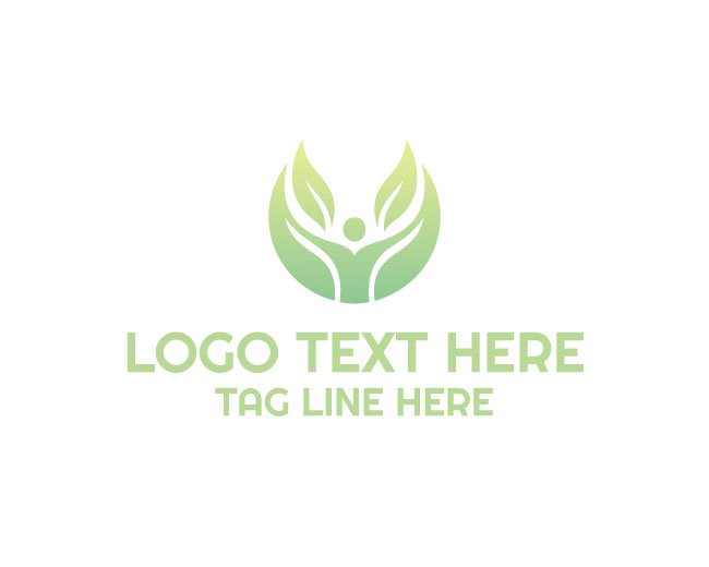  Eco Female Body Fitness Design Logo