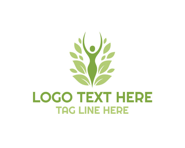 Eco Female Body Green Logo