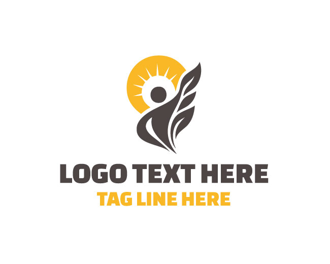 Eco Female Body Shape Logo