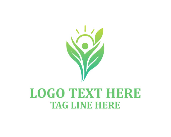  Eco Female Body Wellness Logo