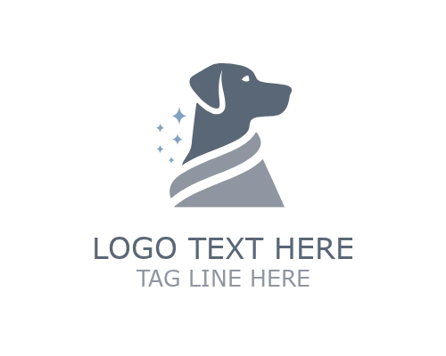 Eco Friendly Dog Grooming Logo