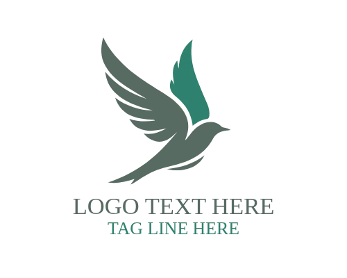  Eco Friendly Flying Bird Nature Logo