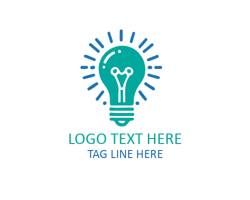 Eco Friendly Idea Bulb Logo
