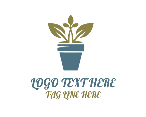Eco Friendly Plant Pot Logo