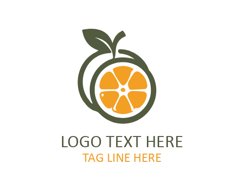 Eco Fruit Logo Design for Sustainable Branding