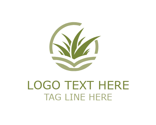 Eco Grass Growth Logo