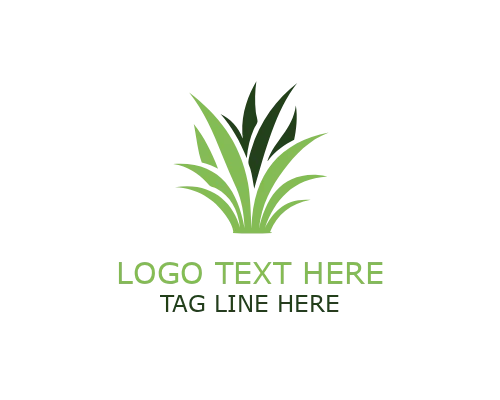 Eco Grass Symbol Logo