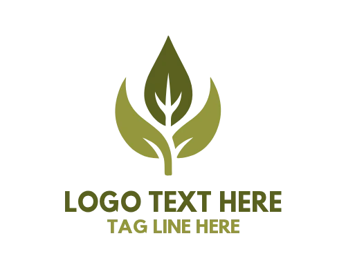 Eco Growth Leaf Logo Design