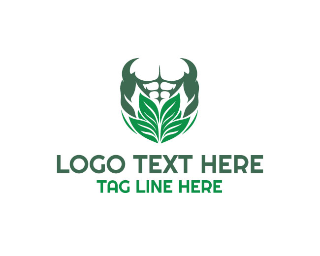 Eco Gym Body Fit Design Logo