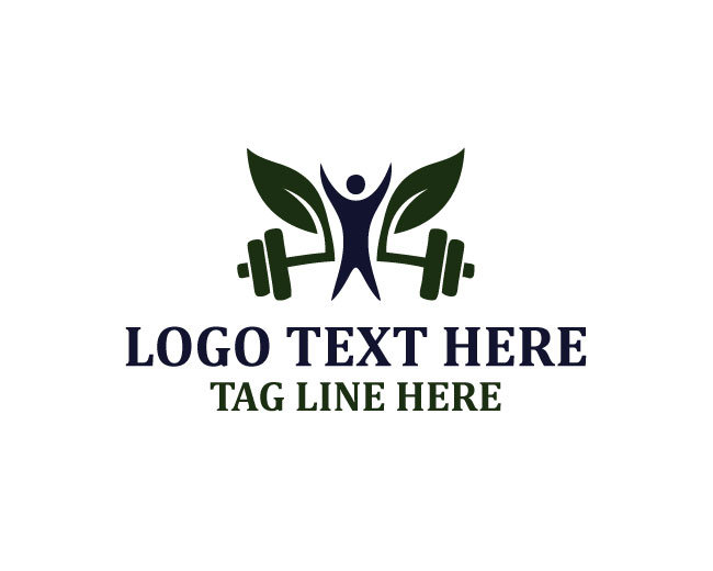 Eco Gym Fitness Design Logo