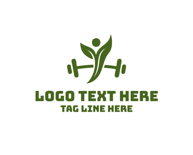 Eco Gym Wellness Design Logo