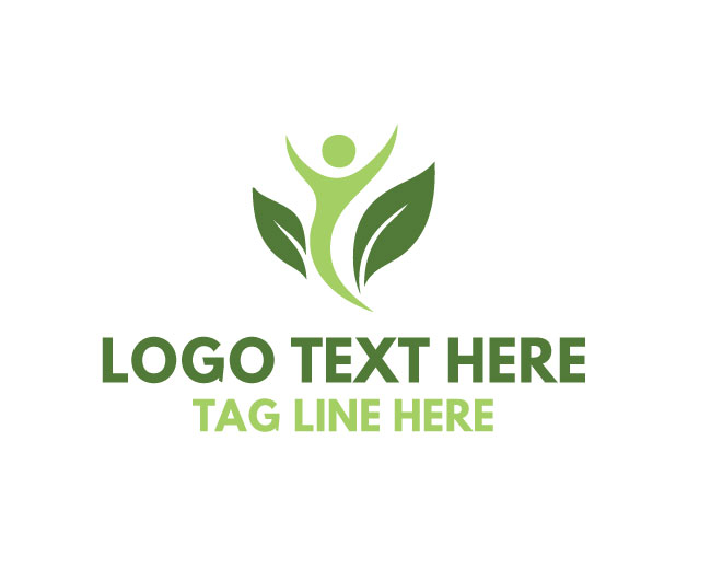Eco Human Green Circle Logo