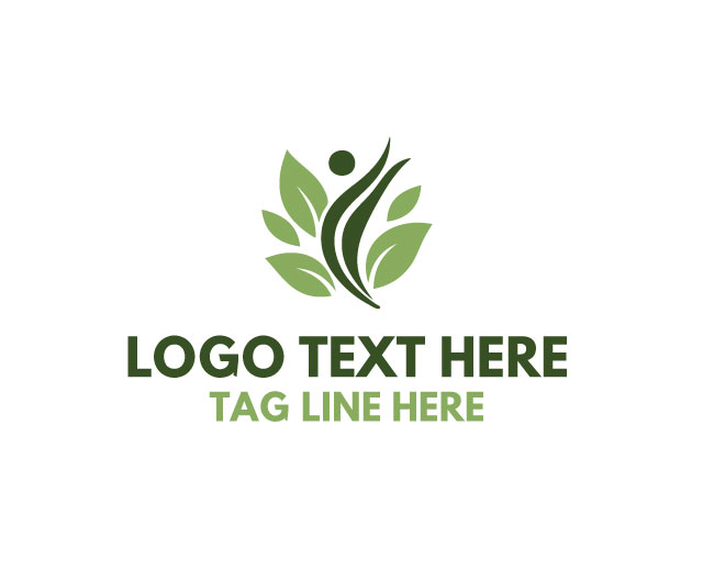 Eco Human Leaf Logo