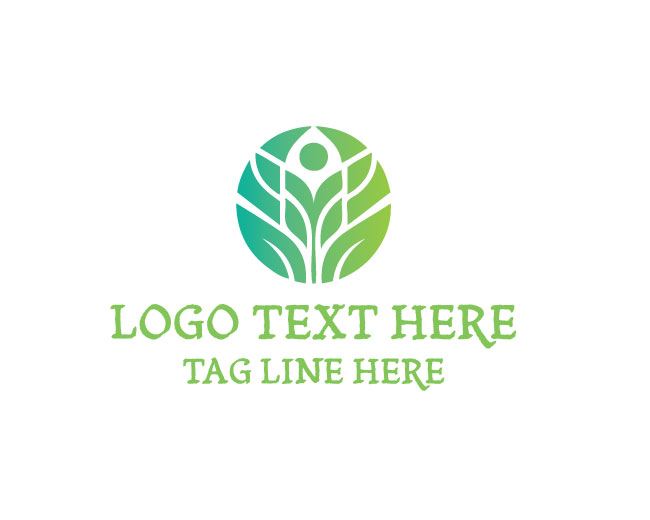Eco Human Living Nature Logo logo template preview
