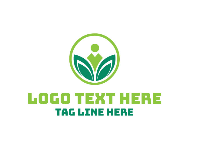 Eco Human Nature Circle Logo