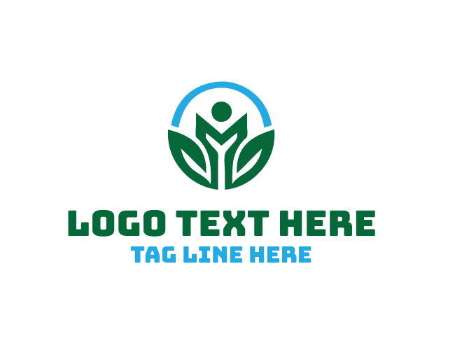 Eco Human Plant Logo